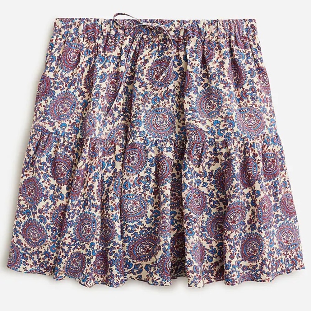 Women’s J. Crew Mid-length Skirt Pattern Size L NWT